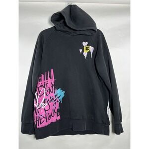 Twitch Kappa Gamer‎ Unisex Multicolored Black Hoodie Sweatshirt Size Large